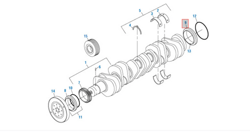 Rear SealKit Caterpillar C10/C12 /C13 application