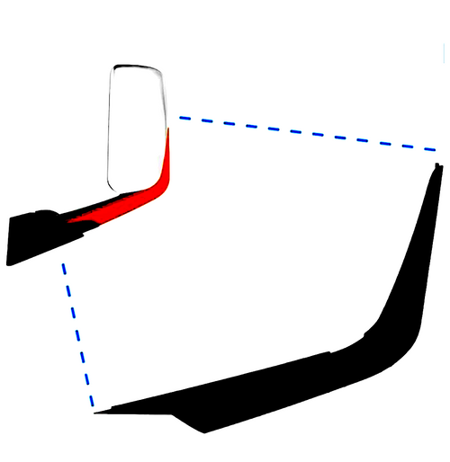 Mirror Cover Arm Left hand  fit Freightliner Cascadia (Driver Side)