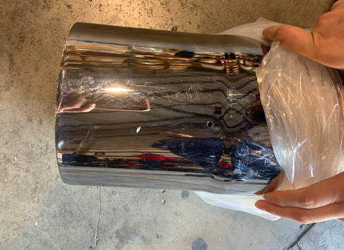 52" Center spool Pipe Chrome OD 7" 52"
