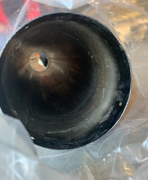 52" Center spool Pipe Chrome OD 7" 52"