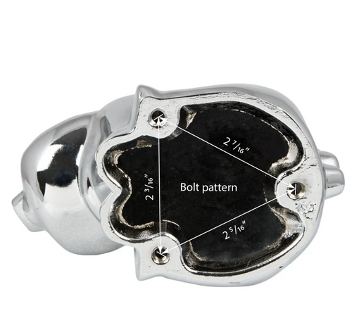 Chrome Smiling Pig Hood Ornament