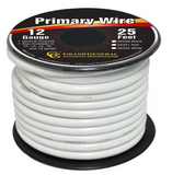 Primary Wires in 12 Gauge White 100 ft.