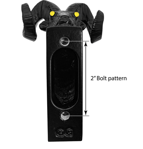 Matte Black powder Coated with Amber LED Eyes