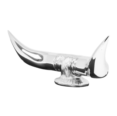 Bull Horn Hood Ornament with Base