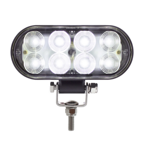 8 LED Oval Wide Angle Driving/Work Light  12-36V