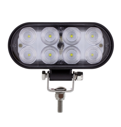 8 LED Oval Wide Angle Driving/Work Light  12-36V