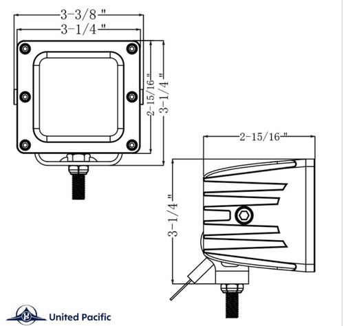 4 High Power LED Work Light - Spot Light 12-24V