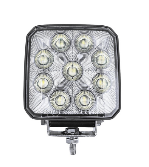 9 LED High Power 3-7/8" Square Work Light-Flood 12-24V