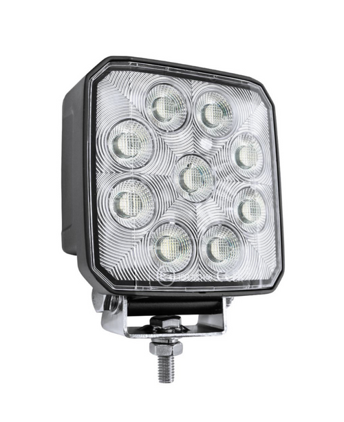 9 LED High Power 3-7/8" Square Work Light-Flood 12-24V
