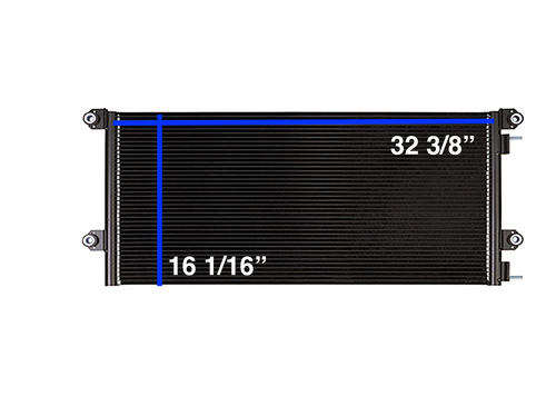 A/C Condenser fits Volvo and Mack Fits: VHD, VNL, VNM & CHU, CXU, GU Models 2008-2016
