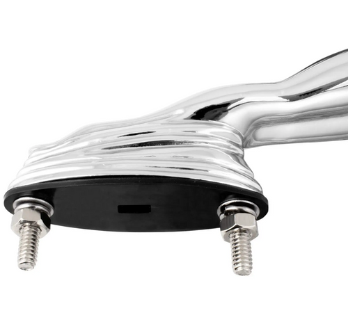 Chrome Flying Lady with Oval Base Hood Ornament