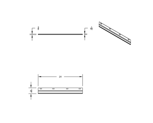Straight Conspicuity Reflector Plate