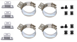 Universal 8" Straight Exhaust Clamp And Hardware Kit