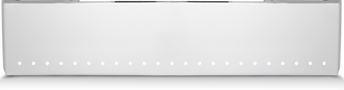 18” Universal Chrome Bumper Style H W/ 25 Bullet 3/4” Light Holes