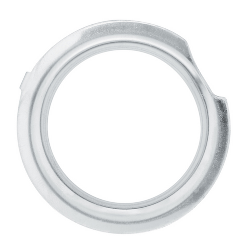 Dome Front Axle Cover With 33mm Standard Style Push-On Nut Covers - Chrome