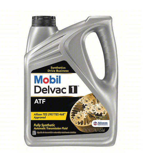 Mobil Oil, 1 Gal, Automatic Transmission Fluid (ATF), Allison TES 295/T468 Approved