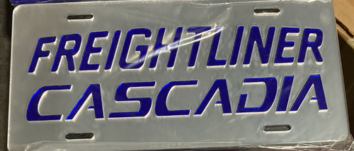 License Plate Frame Grey-Blue