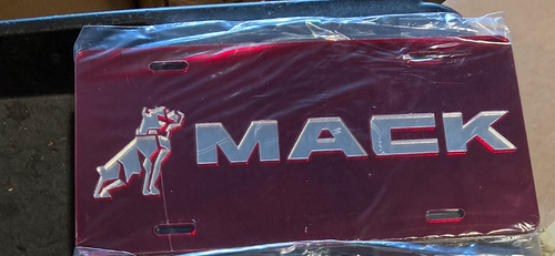 Custom Acrylic License Plate red