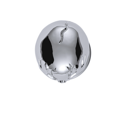 Thread-On 3-Skulls Gearshift Knob With Adapter For Eaton-Fuller 9/10 Speed Shifter-Chrome