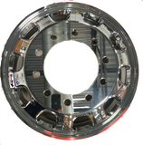 Aluminum Wheel, 24.5 X 8.25 10 Holes, 7HH, Trapezodial, Polished Both Sides