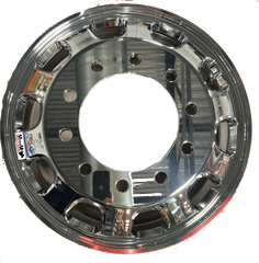 Aluminum Wheel, 24.5 X 8.25 10 Holes, 7HH, Trapezodial, Polished Both Sides