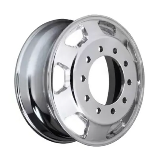 Aluminum Wheel, 22.5 X 8.25, 10 Hole,  7HH, Trapezodial, Polished Both Sides