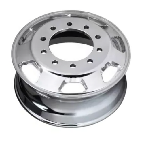 Aluminum Wheel, 24.5 X 8.25 10 Holes, 7HH, Trapezodial, Polished Both Sides