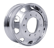 Aluminum Wheel, 22.5 X 8.25 10 Holes, 10HH, Trapezodial, Polished Both Sides
