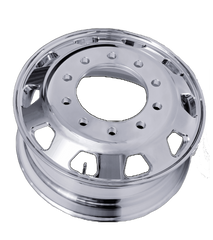 Aluminum Wheel, 24.5 X 8.25 10 Holes, 10HH, Trapezodial, Polished Both Sides