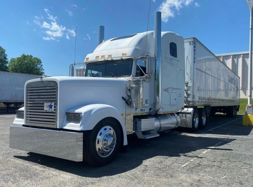 18” Freightliner Classic Mitered Bumper  Fits 1994 – 2003  10 Gauge Chrome Plated Carbon Steel