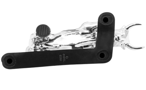 Fighting Bull Hood Ornament Matte Black