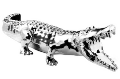 Wild Alligator Hood Ornament Chrome