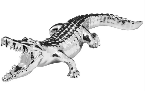 Wild Alligator Hood Ornament Chrome