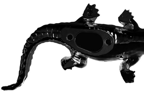 Wild Alligator Hood Ornament Matte Black
