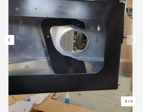 14" Chrome Clad Bumper fits Freightliner Cascadia CA-126 2018 and Newer, with Fog Light Holes