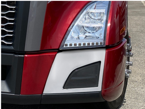 Chrome Bumper Corner Cover Fits Volvo VNL 2018+ DRIVER