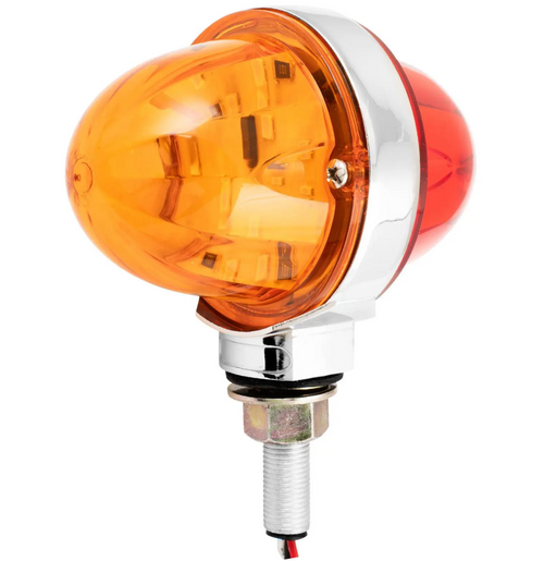 3" Watermelon Double Face High Power LED Pedestal Light Amber/Red