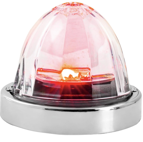 Red/Clear Super Star Watermelon Surface Mount LED Sealed Light