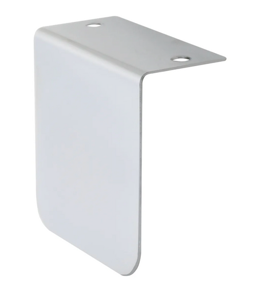 "L" Bracket Permit Sticker Holder Holds IFTA & DMV Chrome Plated Steel