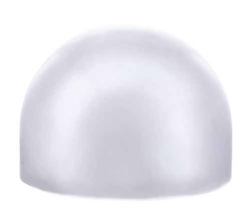 8-1/4" Chrome Full Moon Rear Hubcap