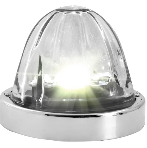 Red/Clear Super Star Watermelon Glass Lens Surface Mount LED Sealed Light