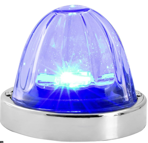 Blue/Clear Super Star Watermelon Glass Lens Surface Mount LED Sealed Light