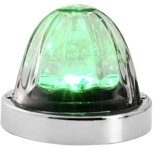 Green/Clear Super Star Watermelon Glass Lens Surface Mount LED Sealed Light