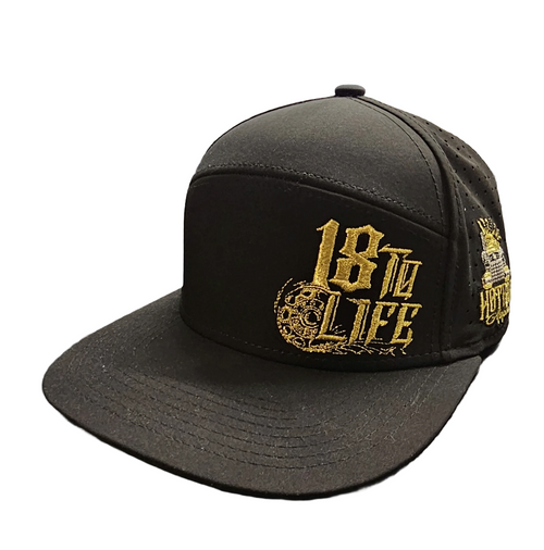 HATS, OTRIG 18 TO LIFE GOLD BLACK SNAP