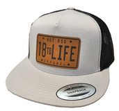 HATS, FLAT BILL SNAP HAT SILVER 18TOLIFE