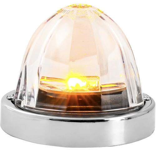 Amber/Clear Super Star Watermelon Surface Mount LED Sealed Light