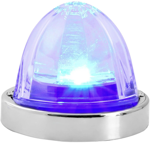 Blue/Clear Super Star Watermelon Surface Mount LED Sealed Light