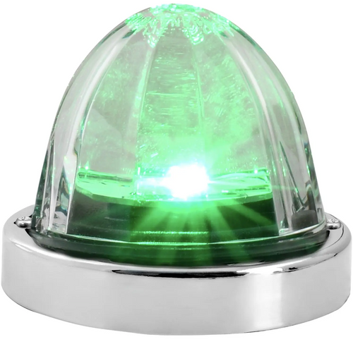 Green/Clear Super Star Watermelon Surface Mount LED Sealed Light