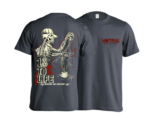 T-Shirt, Hot Rig, Skeleton Charc, Size M