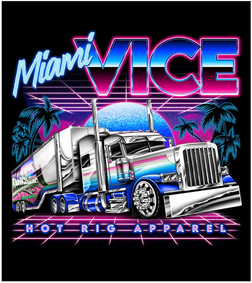 T-Shirt, Miami Vice, Size XL